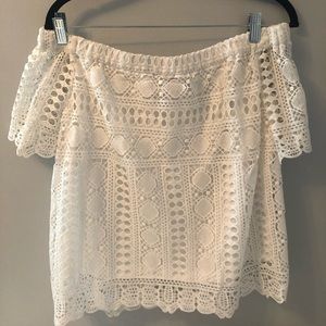 Beautiful off the shoulder Anthropologie top